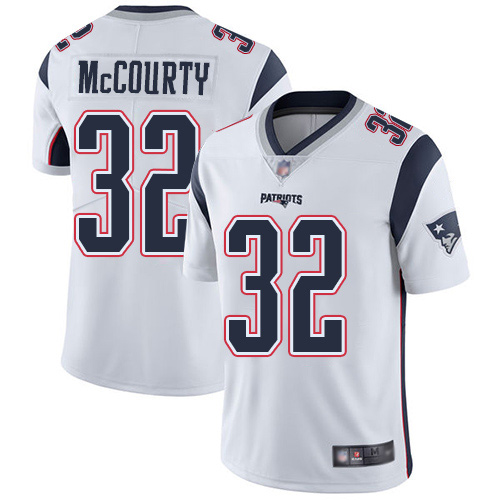 New England Patriots Football #32 Vapor Limited White Men Devin McCourty Road NFL Jersey->youth nfl jersey->Youth Jersey